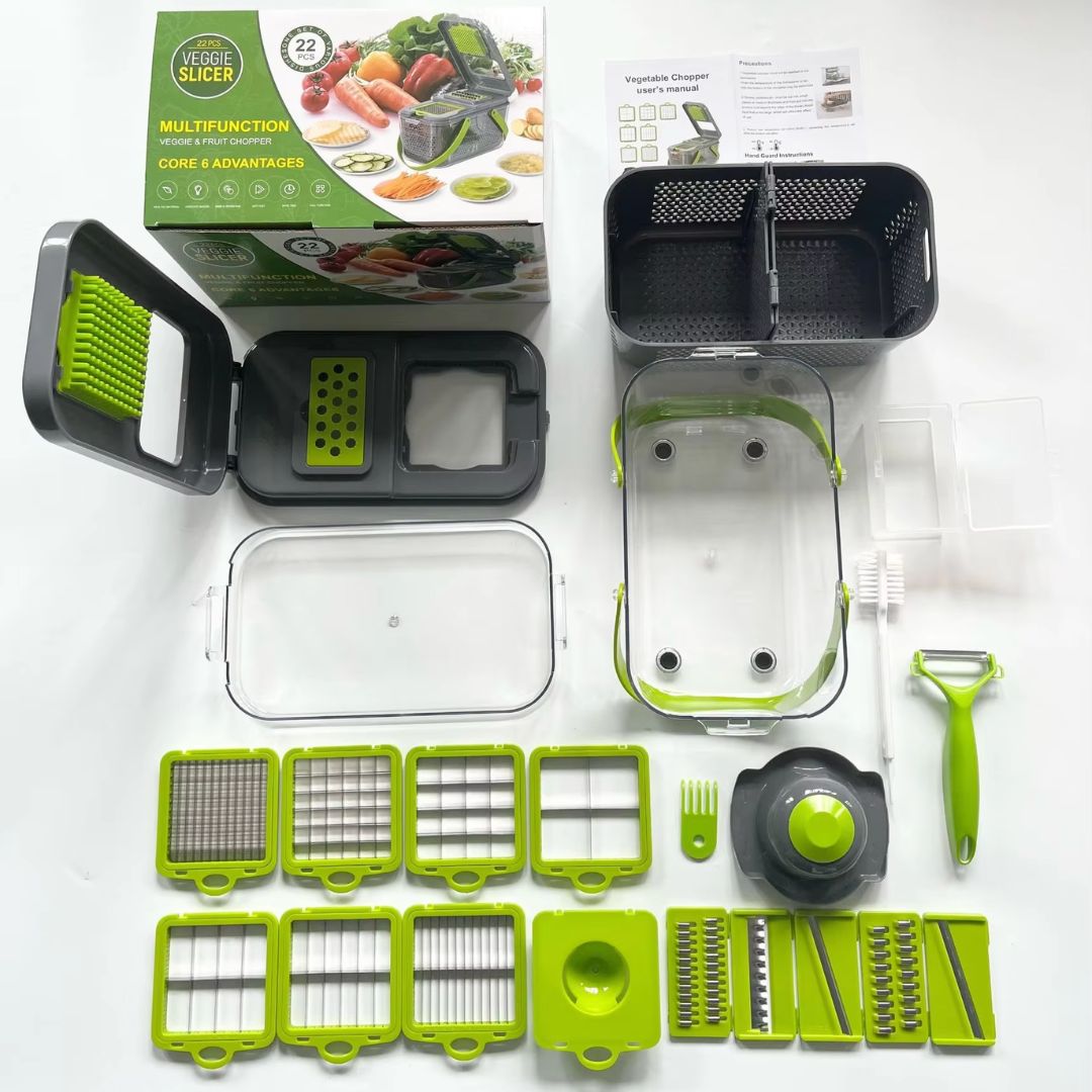 🥦CORTADORA DE VERDURAS 22 en 1